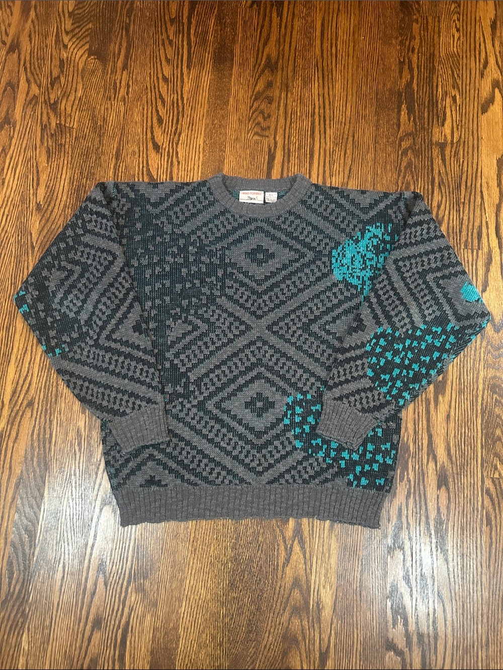 Vintage 80s Abstract Knit Sweater